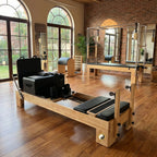 Nano Pro Max Oak Wood Studio Pilates Reformer | 27" Wide, 6-Spring System – RE01