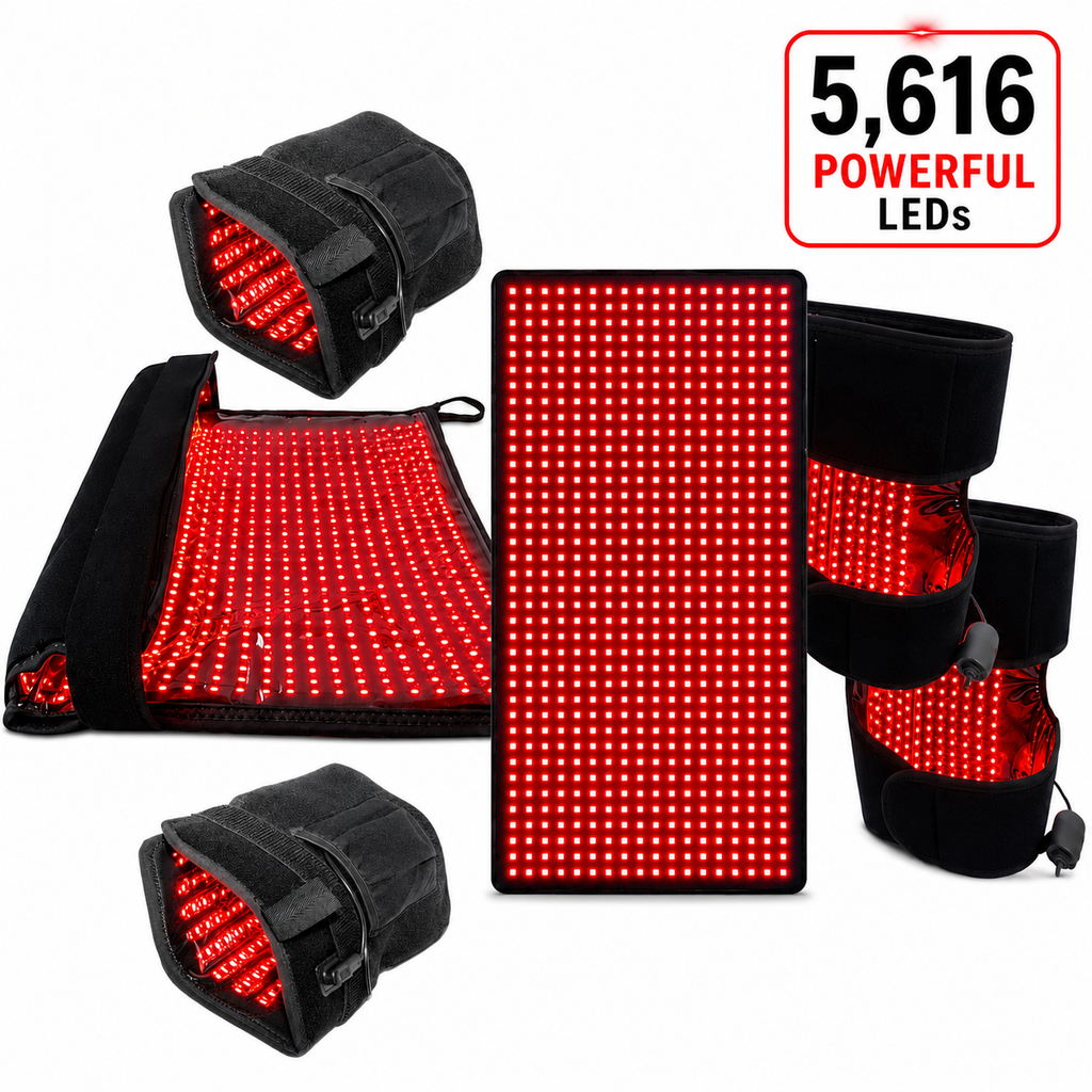 Red Light Neuropathy Support Kit for Hands and Feet – 6 Devices for Faster Relief Total LEDs: 5,616
