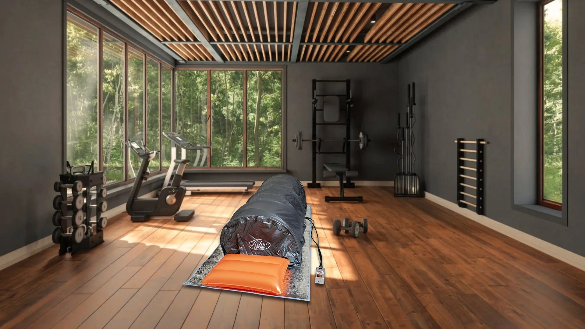 Relax Flex 1-Person Portable Lie-Down FAR Infrared Sauna with Reflective Mat