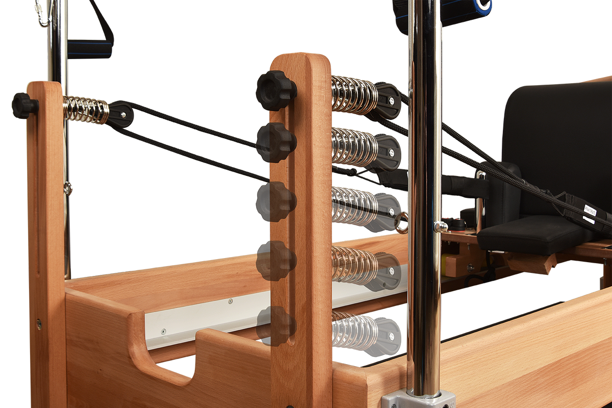 Private Pilates™ Premium Beechwood Pilates Reformer with Tower | Home & Studio Bundle