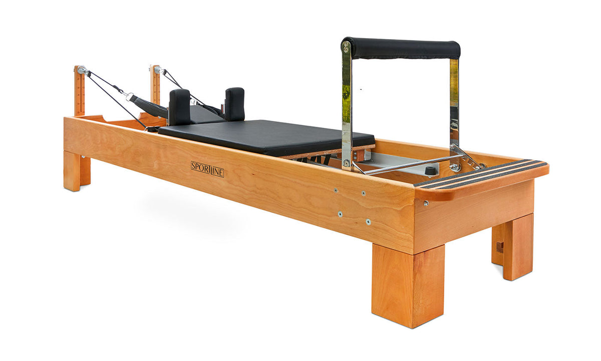 Sportline™ Wood Pilates Reformer Bundle | Hornbeam Frame, Jumpboard & Sitting Box