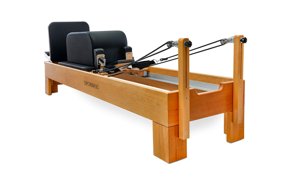 Sportline™ Wood Pilates Reformer Bundle | Hornbeam Frame, Jumpboard & Sitting Box