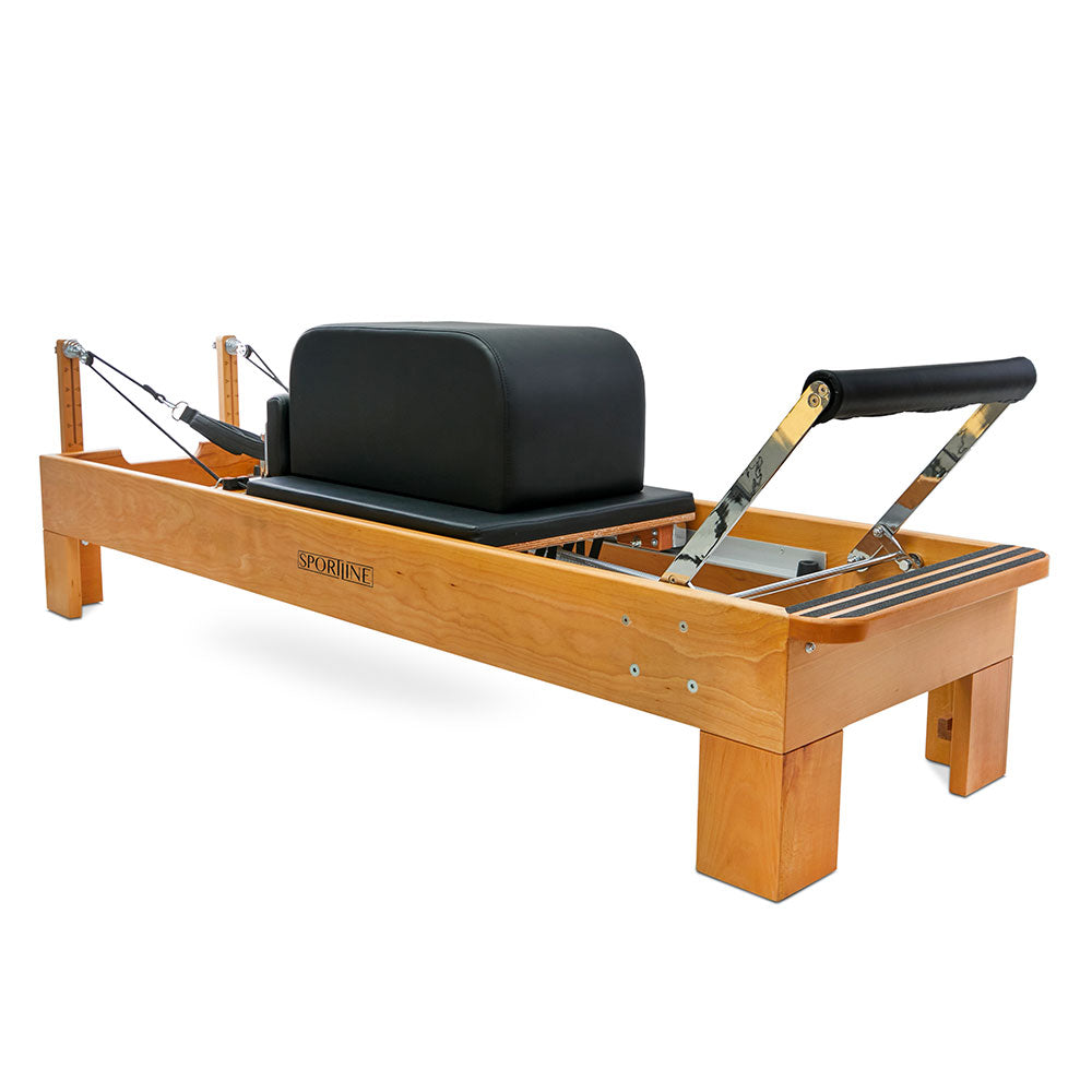 Sportline™ Wood Pilates Reformer Bundle | Hornbeam Frame, Jumpboard & Sitting Box