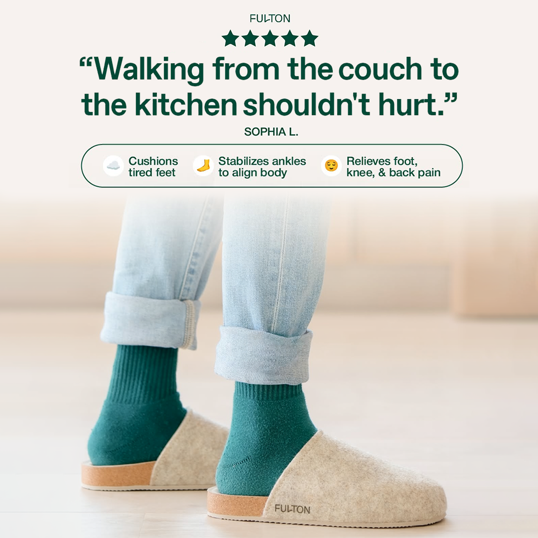 Cork Footbed House Shoe | Arch-Support Indoor Slipper for Women & Men