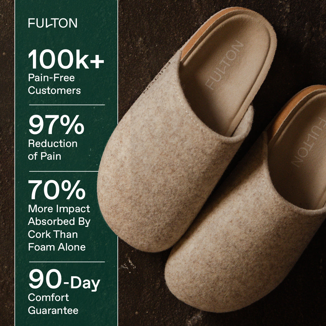 Cork Footbed House Shoe | Arch-Support Indoor Slipper for Women & Men