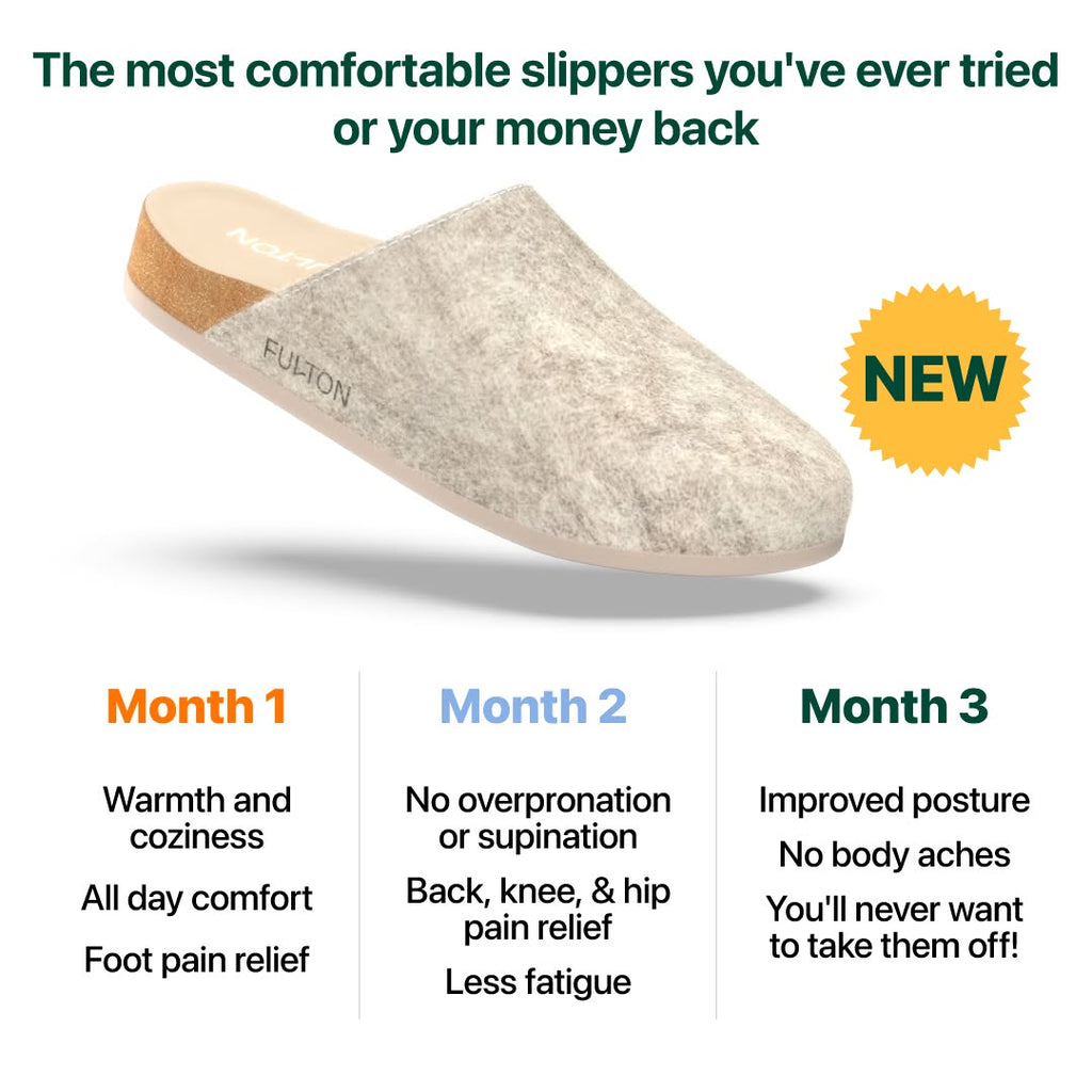 Cork Footbed House Shoe | Arch-Support Indoor Slipper for Women & Men