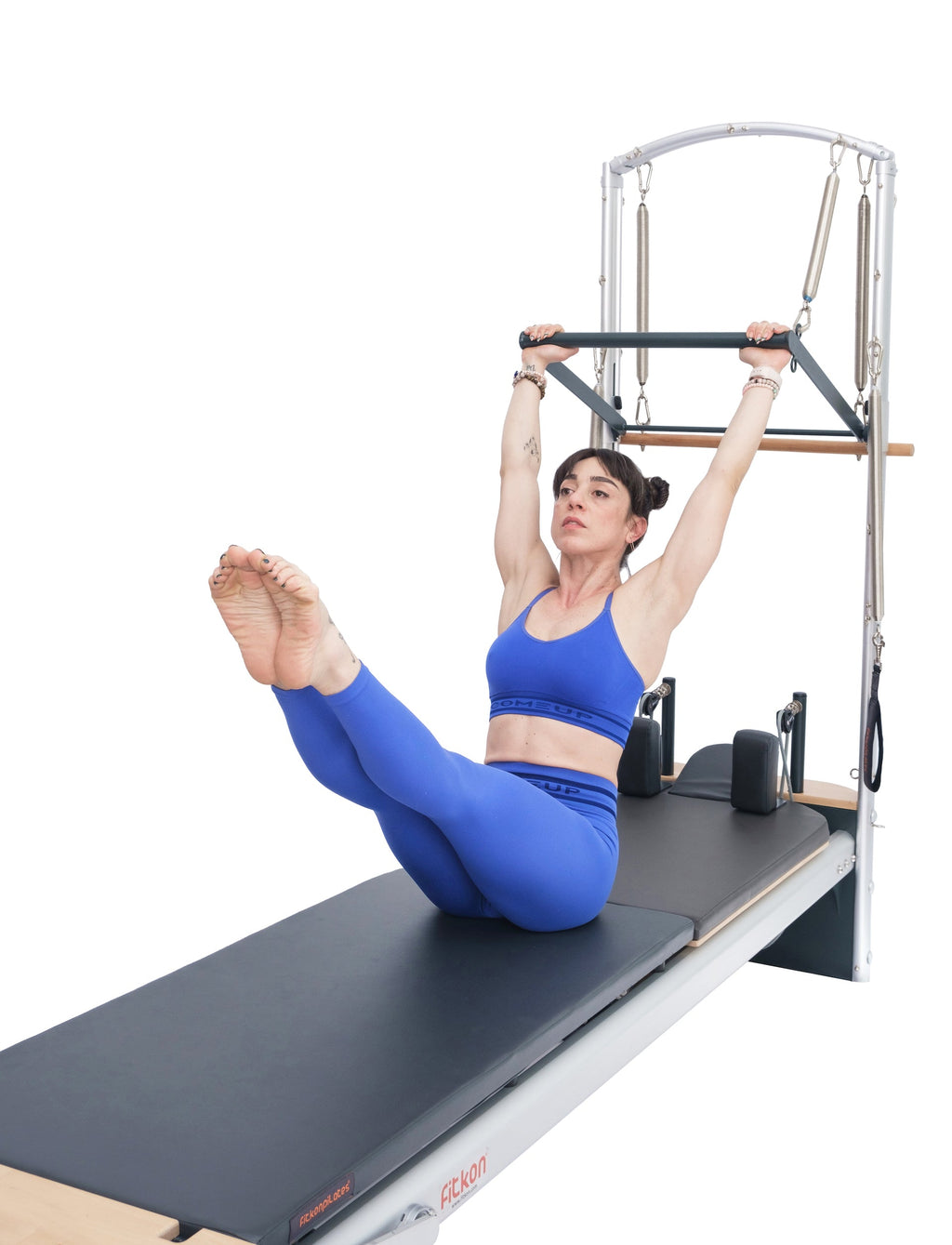 Fitkon™ Pro Plus Pilates Reformer with Aluminum Tower | Deluxe Indoor Home & Studio Bundle