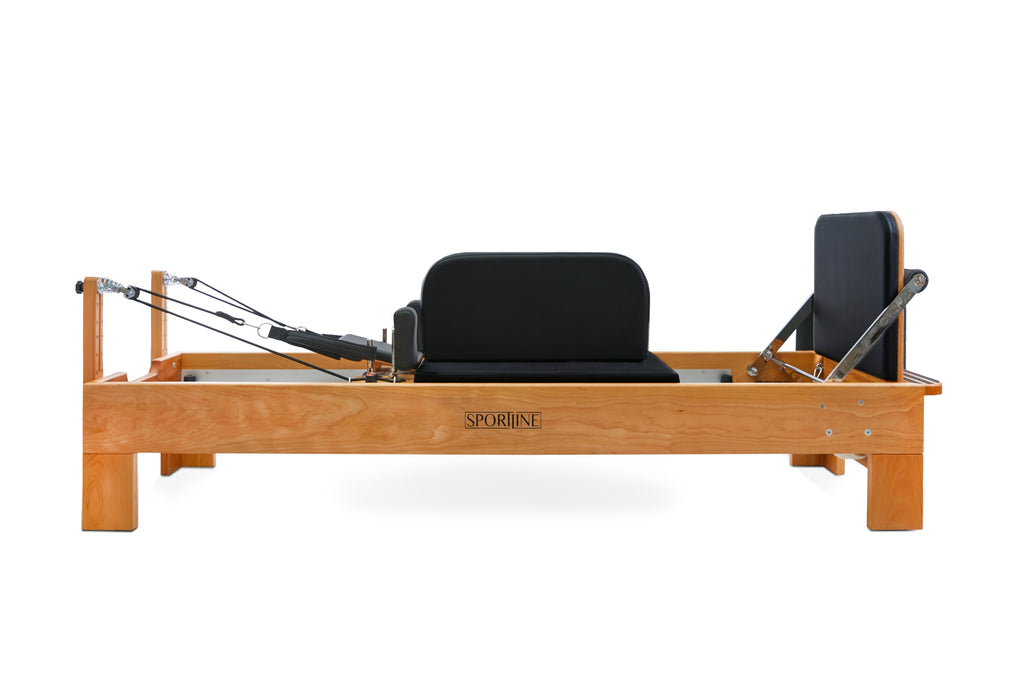 Sportline™ Wood Pilates Reformer Bundle | Hornbeam Frame, Jumpboard & Sitting Box