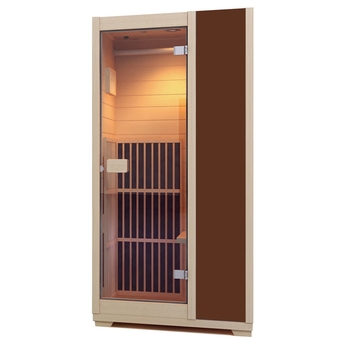 Blisspod Vienna 1-Person FAR Infrared Sauna | Canadian Hemlock, Very Low EMF, 140°F
