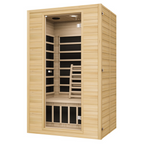 2-Person Low EMF FAR Infrared Red Cedar Indoor Pentagonal Sauna | 8 Carbon Panels, 149°