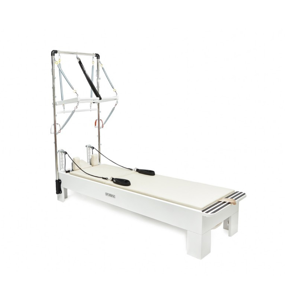Sportline™ Superior Reformer-Tower Bundle | Hornbeam Wood Pilates Reformer + Tower