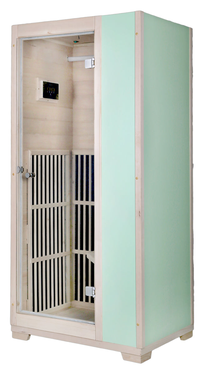 Blisspod Vienna 1-Person FAR Infrared Sauna | Canadian Hemlock, Very Low EMF, 140°F