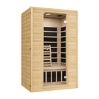 2-Person Low EMF FAR Infrared Red Cedar Indoor Pentagonal Sauna | 8 Carbon Panels, 149°