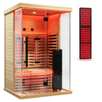 Blisspod I Vantaa RED I All-In-One - Full Spectrum + Red Light Therapy I Indoor Premium Sauna I 2 Person