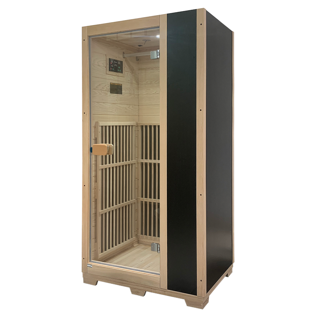 Blisspod Vienna 1-Person FAR Infrared Sauna | Canadian Hemlock, Very Low EMF, 140°F