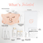 LED face mask, at-home LED facial mask, 6 light modes, 288 LED diodes, deluxe bundle