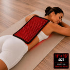 Medium Red Light Pad for Pain Relief & Recovery | 16" x 11" | 1188 LEDs + 12V Car Adapter