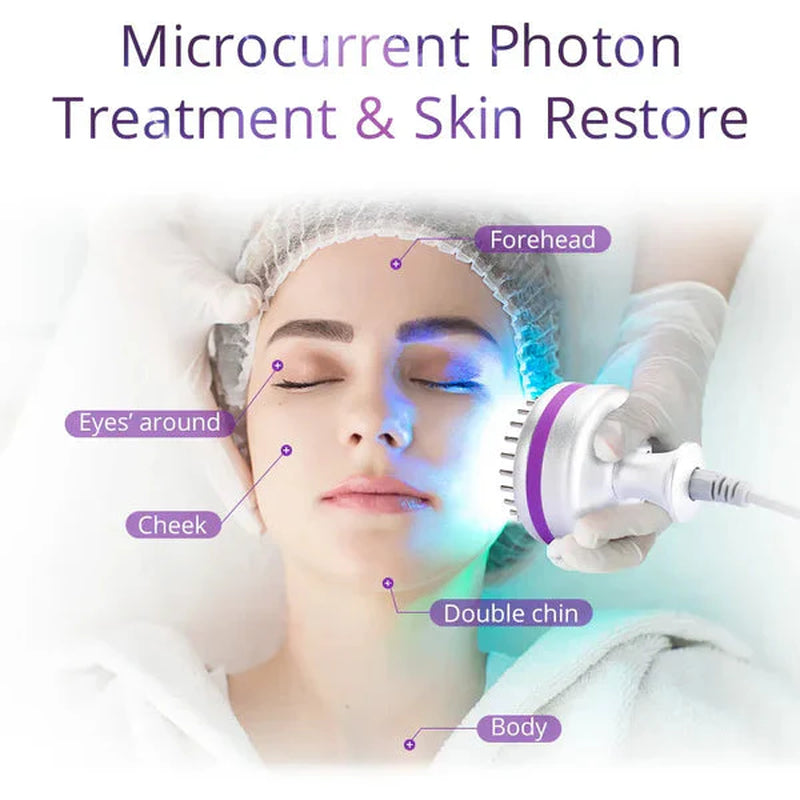 BRÜUN 10 in 1 Cavitation Machine Cellulite Removal Radio Frequency Body Sculpting RF Facial Skin Care Beauty Equipment for Beauty Studio & Home Use
