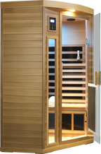 2-Person Low EMF FAR Infrared Red Cedar Indoor Sauna | 8 Heating Panels, 149°F, Bluetooth