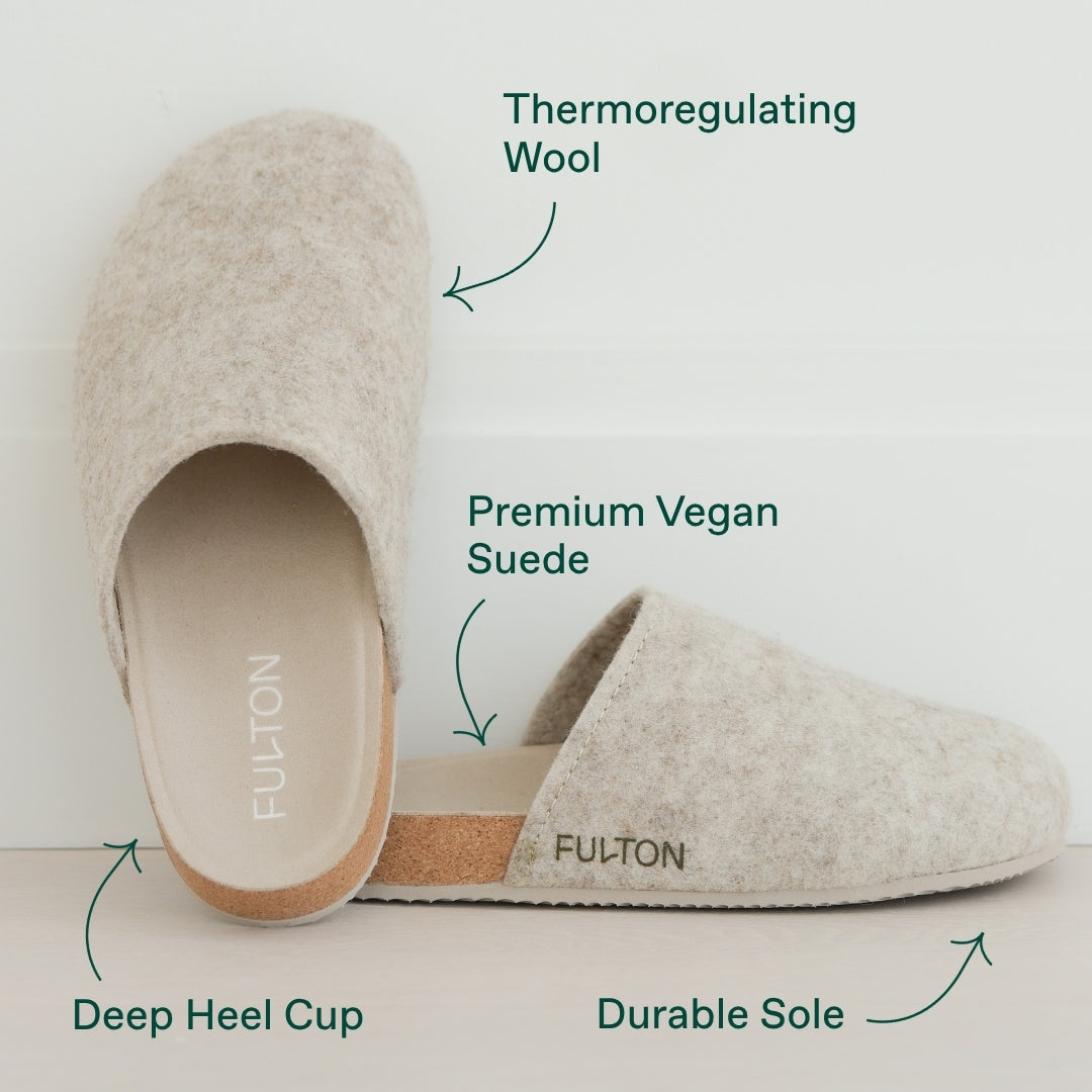 Cork Footbed House Shoe | Arch-Support Indoor Slipper for Women & Men