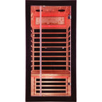 1-Person Hemlock Infrared Sauna | 7 Carbon Heaters, Starlight Ceiling, 149°F