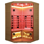 5-Person Hemlock FAR Infrared Indoor Sauna | Low-EMF Heat & Digital Controls