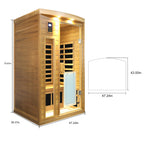 Low EMF Two Person Far Infrared Sauna
