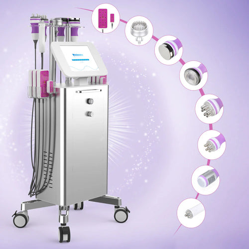 9In1 Best Multifunction Unoisetion Cavitation Radio Frequency Vaccum Cold Hot Hammer Lipo Laser Slimming
