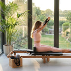 Core Pilates Apex Foldable Dual Resistance Pilates Reformer With Jumpboard (SAK83914)