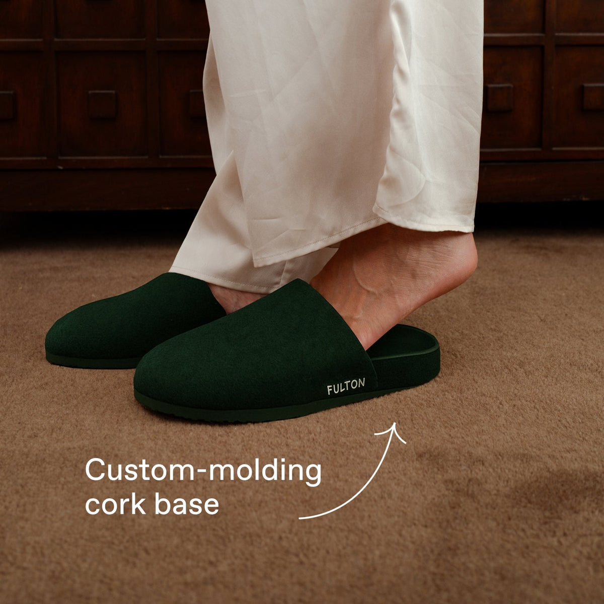 Cork Footbed House Shoe | Arch-Support Indoor Slipper for Women & Men