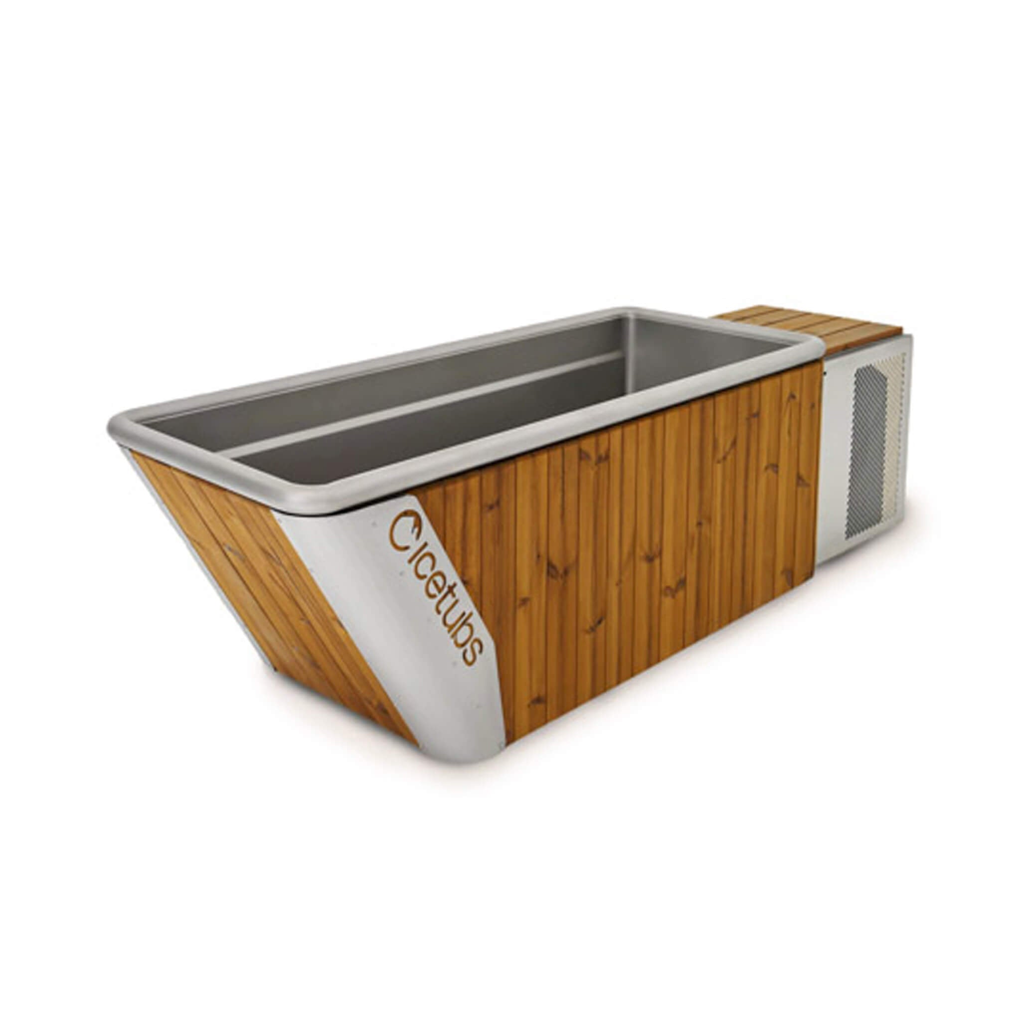 Icetubs IceBath Thermowood And Stainless Steel Cold Therapy Immersion Bath (SAK94720)