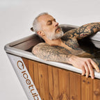 Icetubs IceBath Thermowood And Stainless Steel Cold Therapy Immersion Bath (SAK94720)