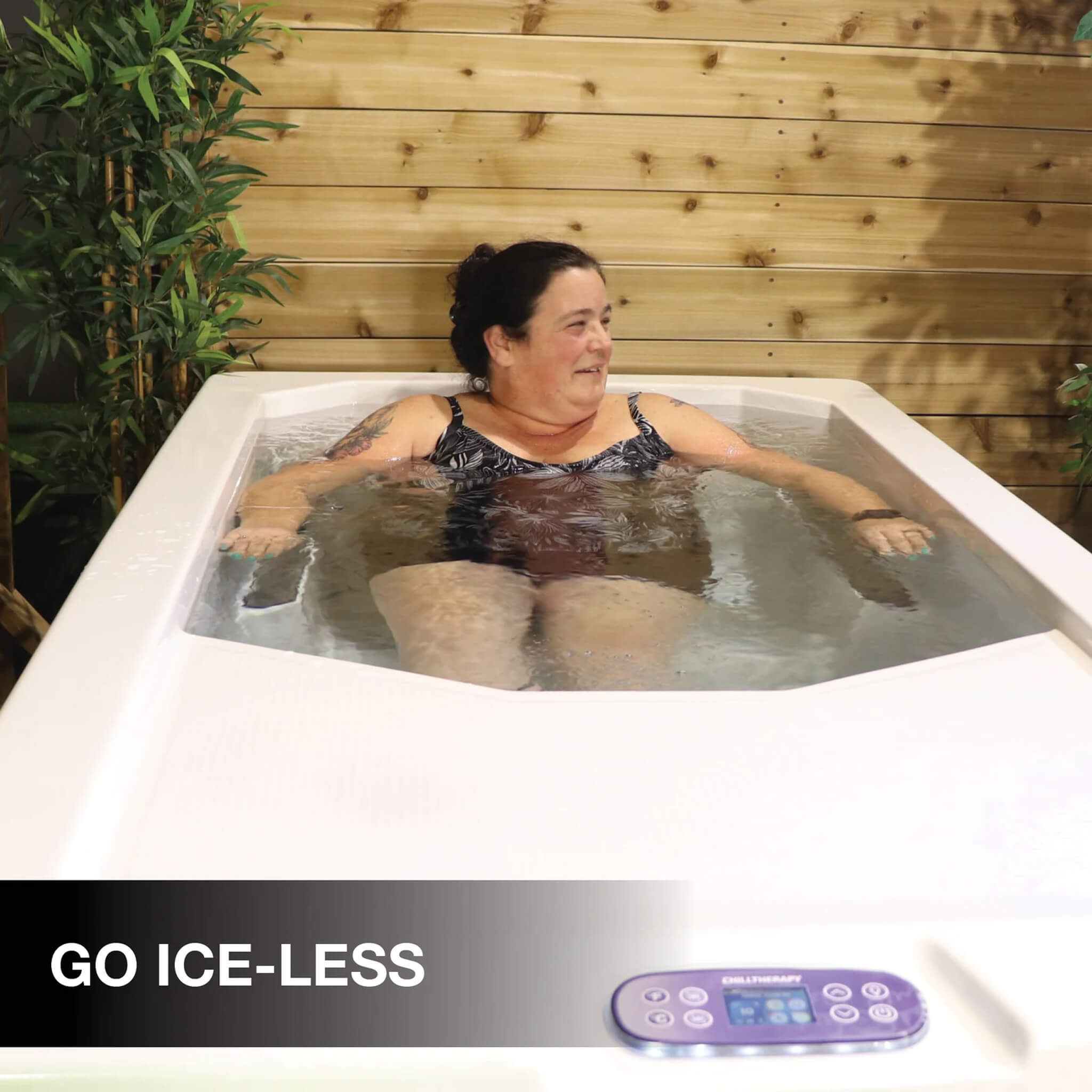 CSC 1000 Premium Cold Plunge Spa Tub With Built-In Ozone And Multi-Coloured Exterior Lighting (SAK37605)