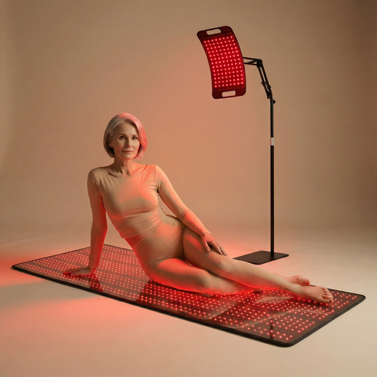 Nicebeam Red Light Therapy Lamp Bundle | 660nm + 850nm Near-Infrared, 312 LEDs