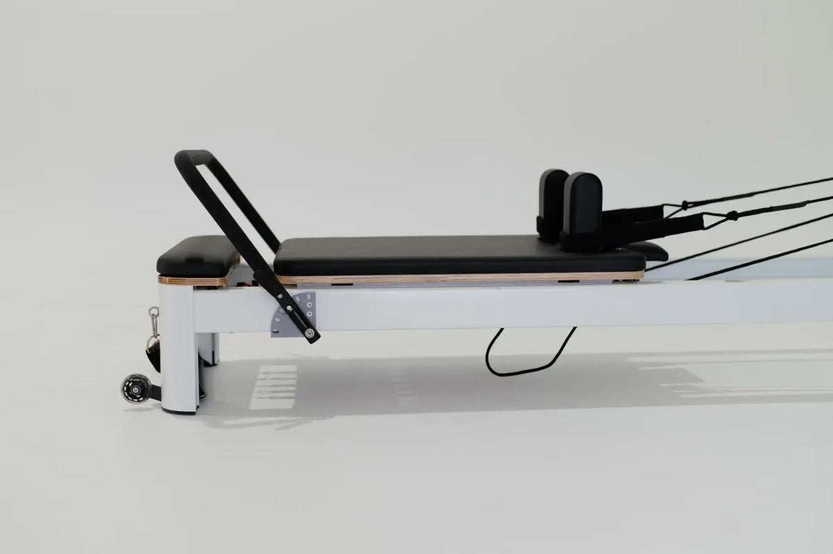 Core Collab Queen Studio Pilates Reformer | Commercial-Grade Aluminum, 6-Spring Indoor Reformer