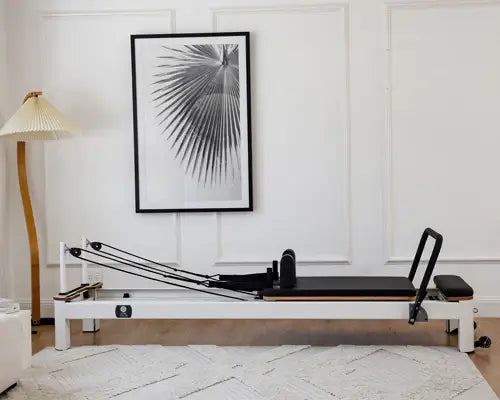 Core Collab Queen Studio Pilates Reformer | Commercial-Grade Aluminum, 6-Spring Indoor Reformer