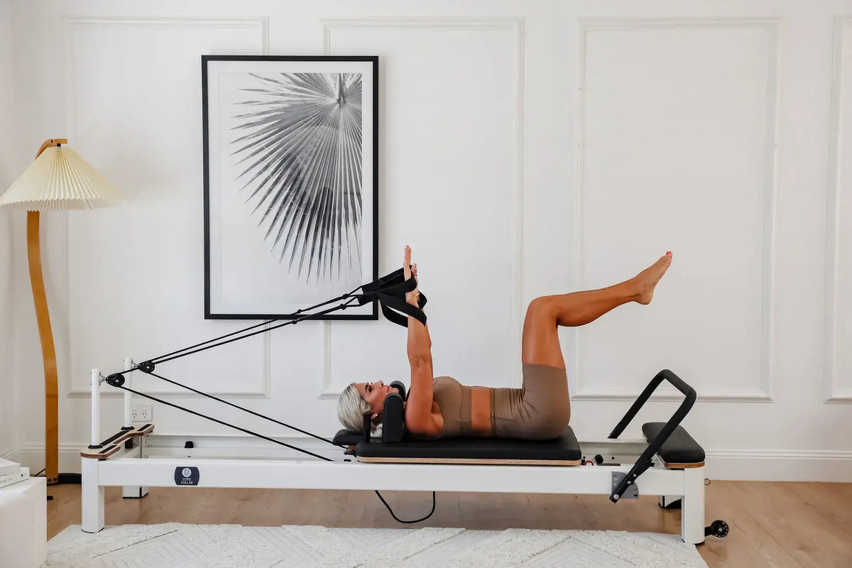 Core Collab Queen Studio Pilates Reformer | Commercial-Grade Aluminum, 6-Spring Indoor Reformer