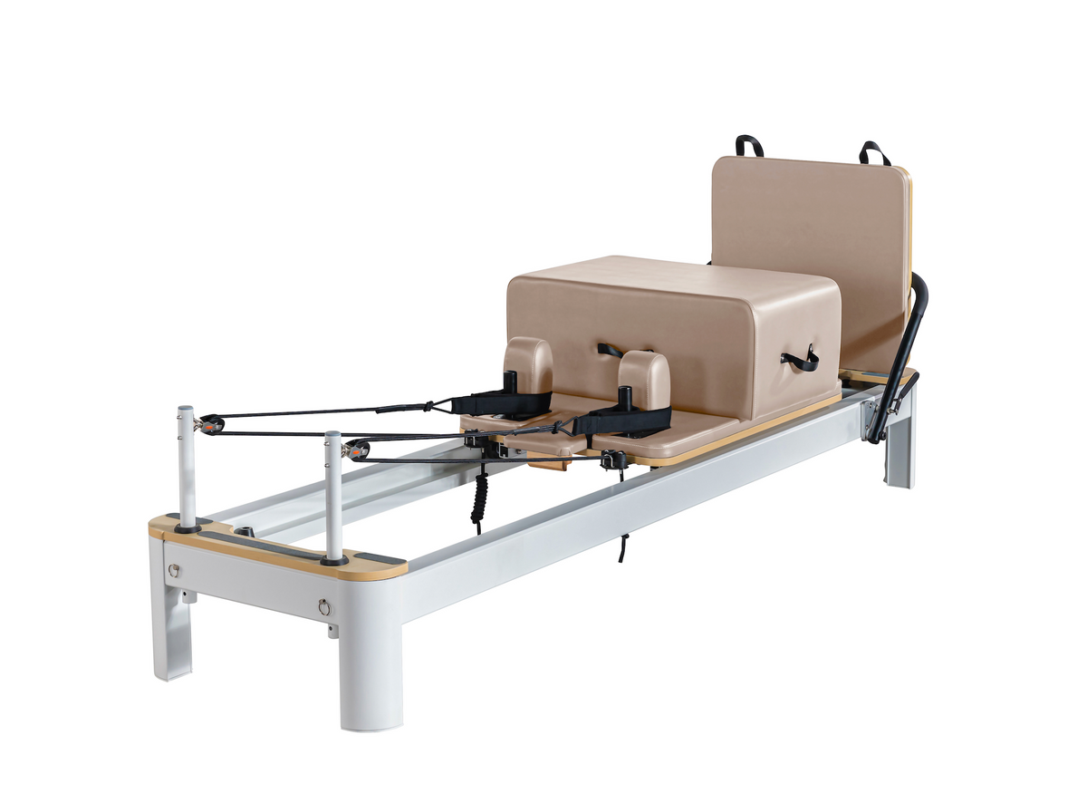 Core Collab Queen Studio Pilates Reformer | Commercial-Grade Aluminum, 6-Spring Indoor Reformer