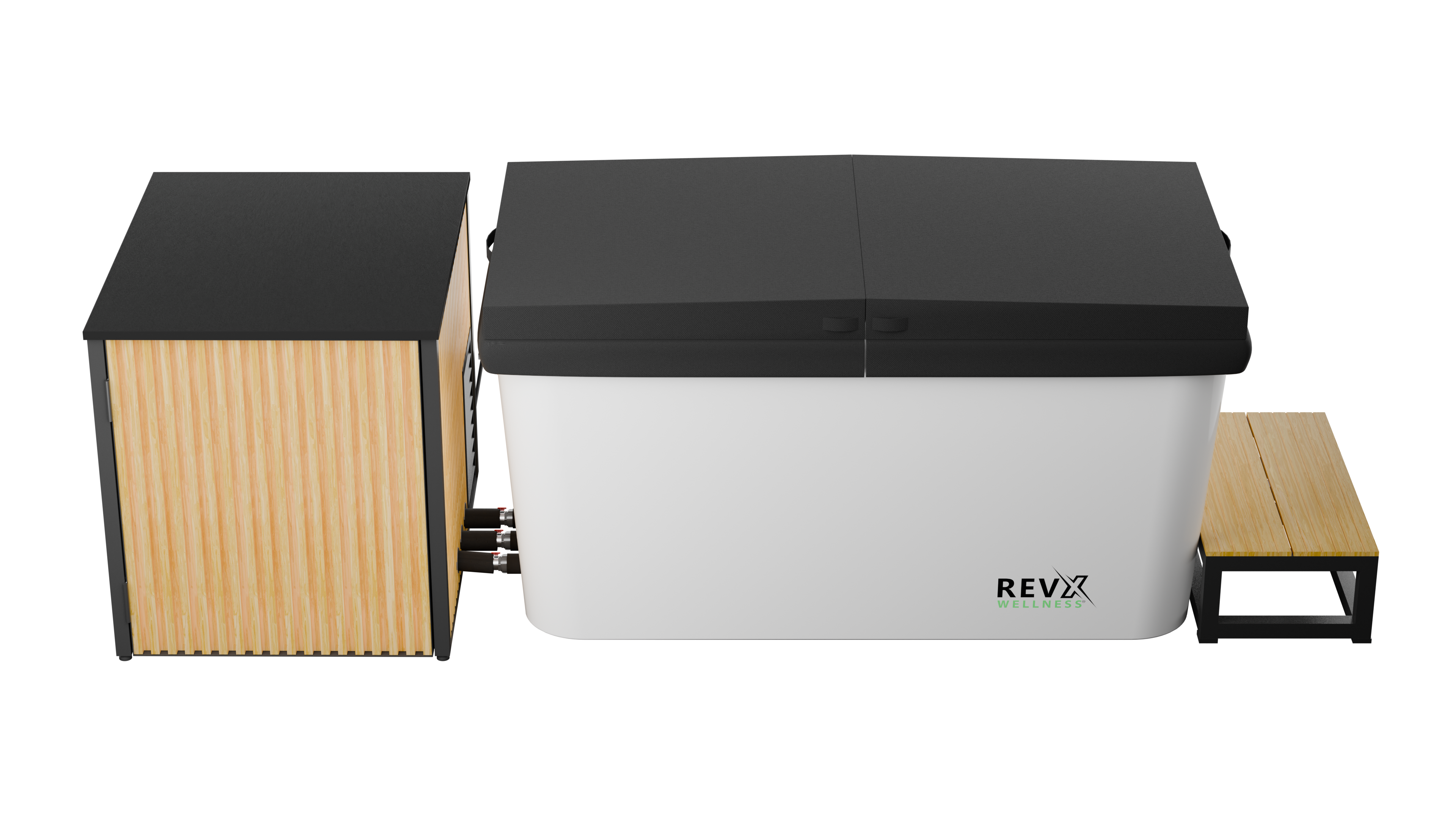 RevX Acrylic X Tub Cold Plunge with LUX Chiller & Filtration System