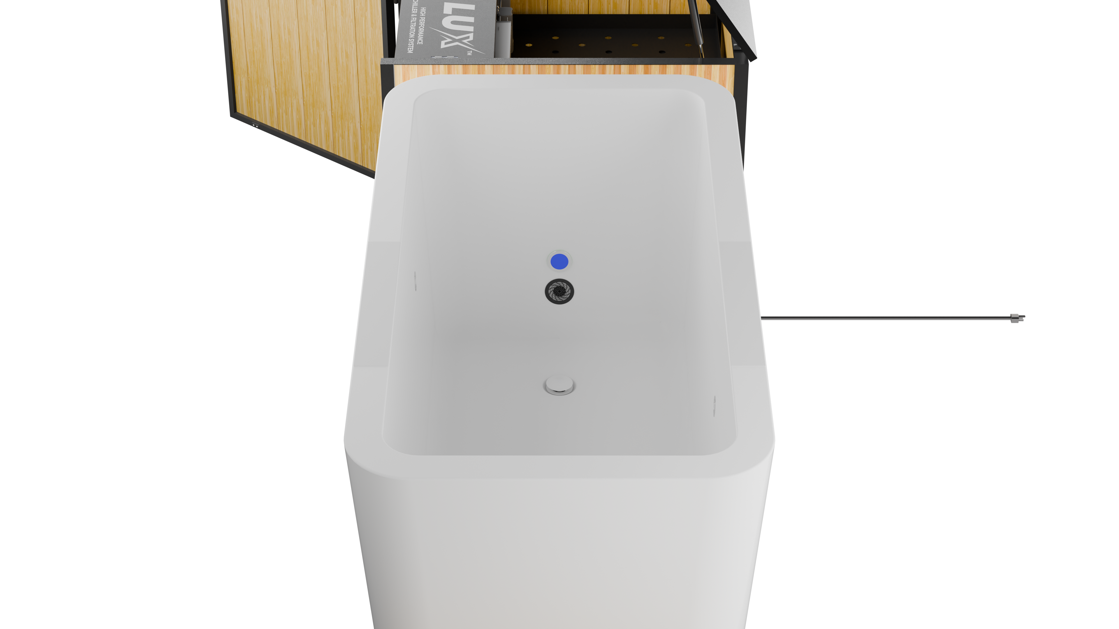 RevX Acrylic X Tub Cold Plunge with LUX Chiller & Filtration System